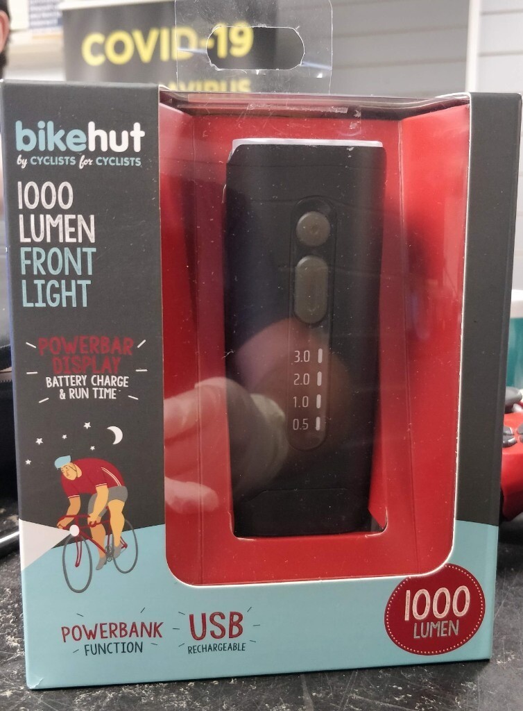 bikehut 1000 lumen light